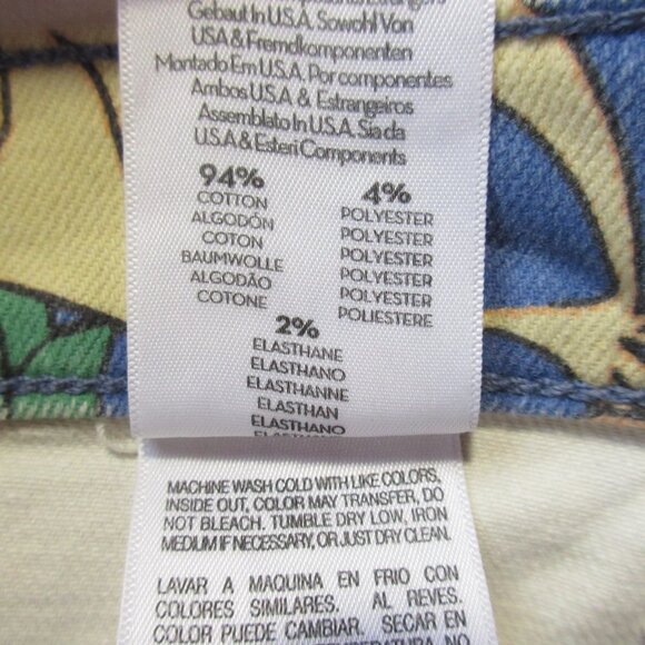 NWT Mother Hustler Patch Pocket Ankle Fray in Fresh Blooms Floral Crop Jeans 29 - Picture 8 of 16